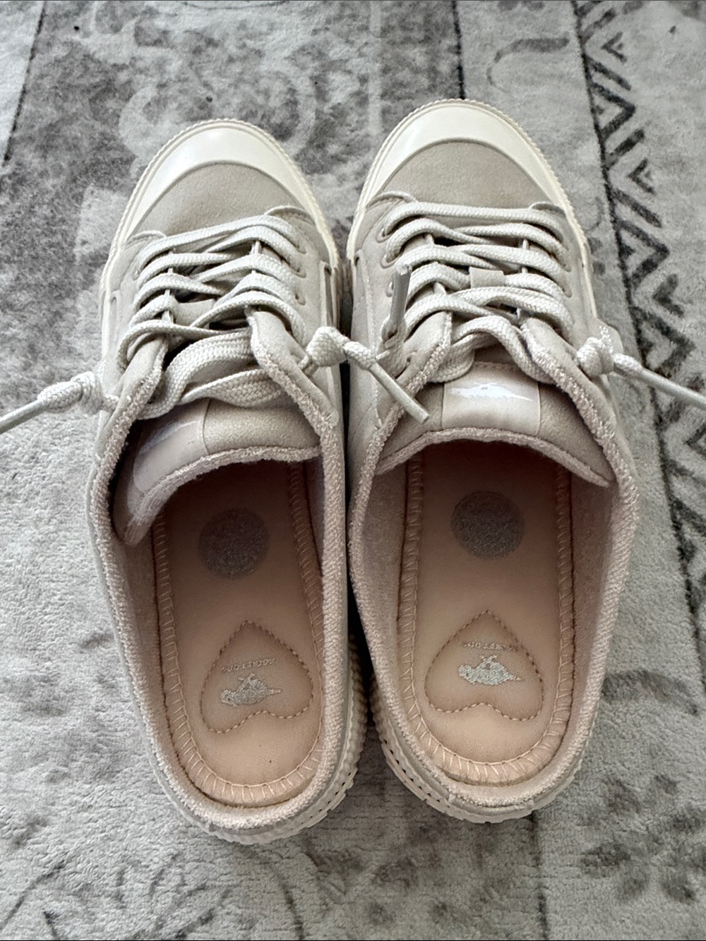 Rocket Dog Taupe Canvas Mule Sneakers with Ivory Trim - Picture 3 of 3